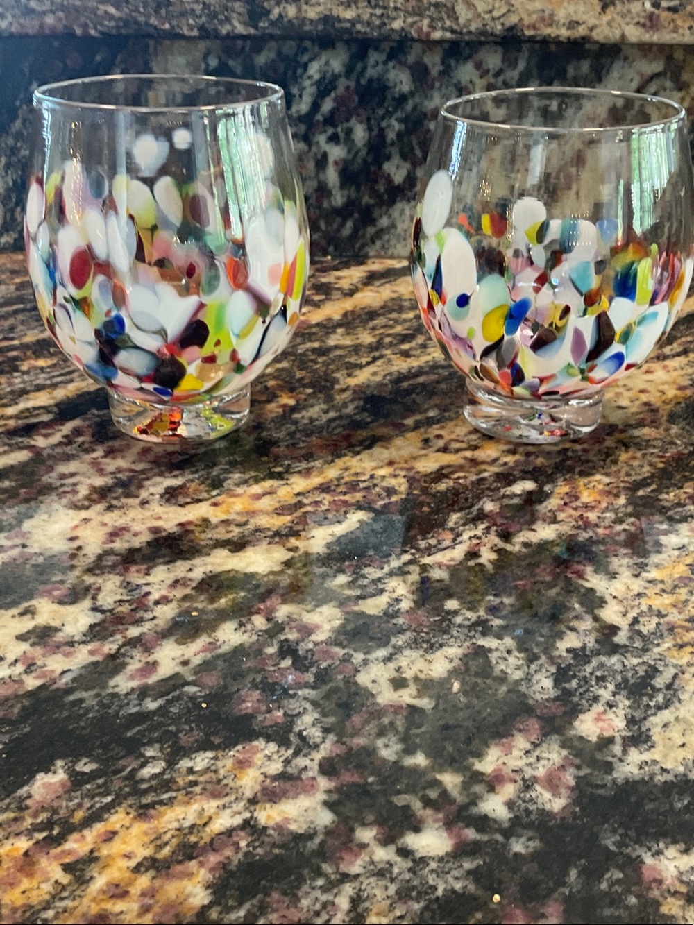 Original Murano-style glasses